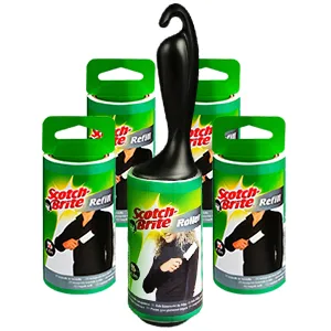 Scotch-Brite Everyday Clean Lint Roller 56 Sheets (Pack of 2) 1 Piece (Pack of 2) Standard Roller - 56 Sheets - Scotch-Brite Lint Roller, 30 Sheets