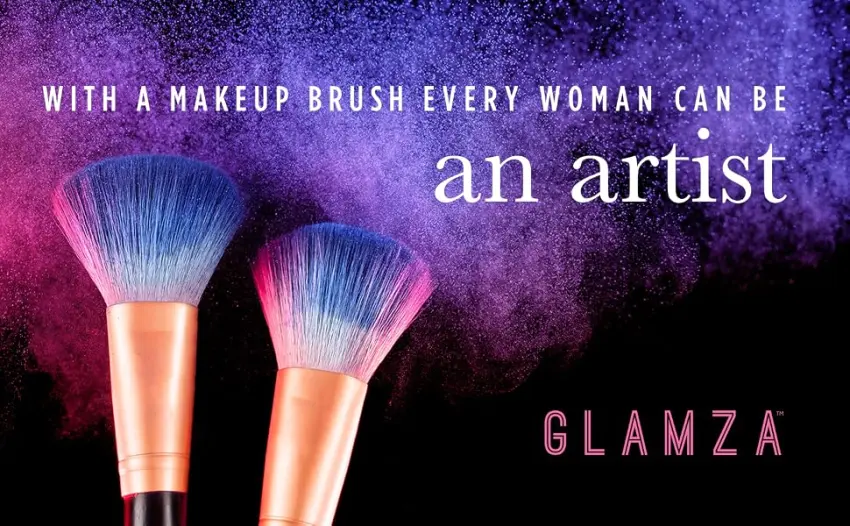 GLAMZA Makeup Brushes Set 10pcs Professional Synthetic Makeup Brushes - Premium Foundation Brushes Concealer Brushes - product information 1