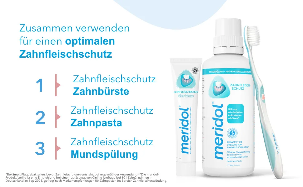 meridol mouthwash 2x400ml - antibacterial effect for healthy teeth & gums without alcohol 400 ml (pack of 2) - product information 5