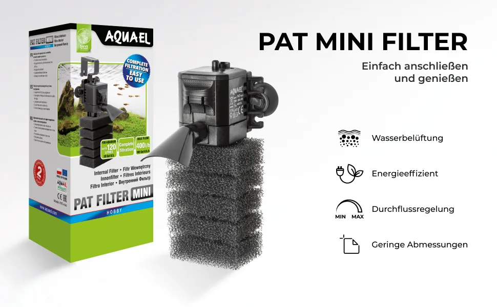 AQUAEL FILTRO INTERIOR PAT-MINI 1 piece (1 pack) - product information 1