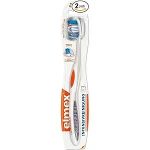 elmex INTENSIVE CLEANING Toothbrush Medium pack of 2 (2 x 1 piece) 1 piece (pack of 2) - product information 2