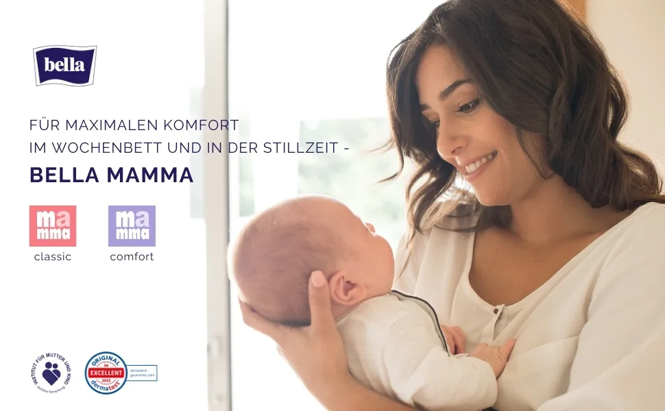 bella Mamma postpartum briefs size M/L 80 - 120cm pack of 4 (4 x 2 briefs) elastic soft and skin-friendly - bella Mamma Sortiment