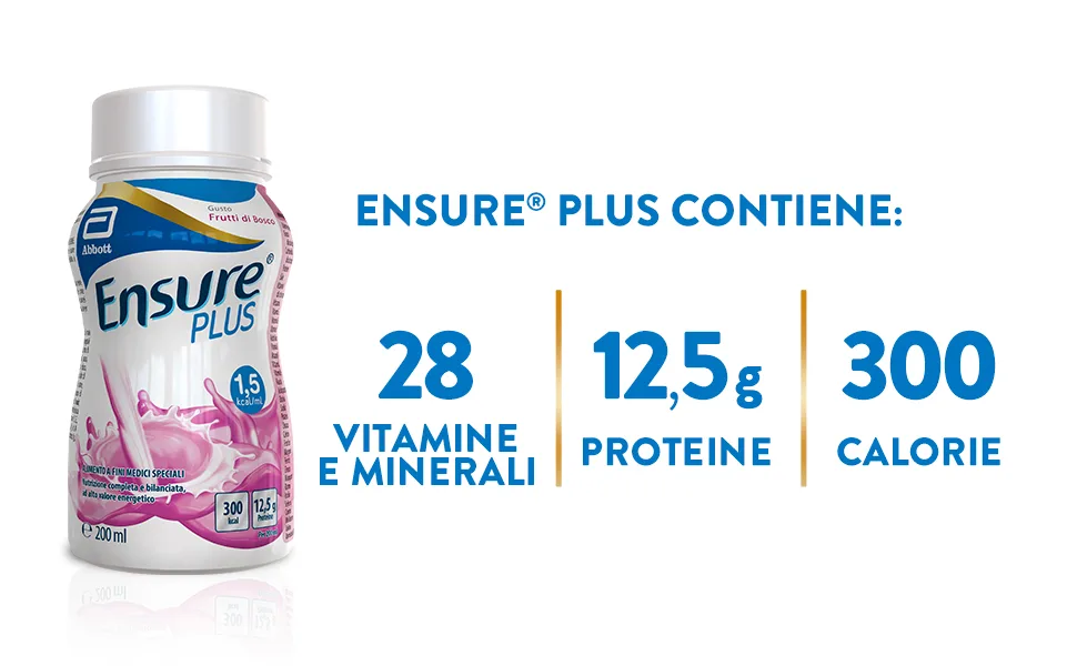 Ensure Plus supplementary feed format drink | Pack 4 x 200 ml | Flavour forest fruits - Ernährungsphysiologische Versorgung