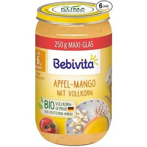Bebivita Fruit & Grain Apple-Mango with Whole Grain Pack of 6 (6 x 250 g) - product information 2