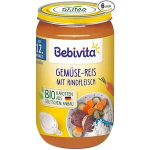 Bebivita menus from 12 months Vegetable rice with beef pack of 6 (6 x 250g) medium Vegetable rice with beef 250g - product information 2