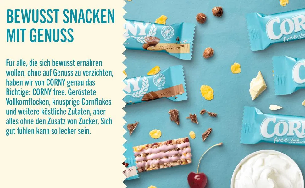 Cereal bar Corny Milk Classic milk sandwich with cereals and milk cream 32x30g - product information 1