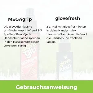 gloveglu Men's Mega and Fresh Bundle Football goalkeeping Grip Enhancer MEGAGrip and GloveFresh Pack Black One Size - product information 5