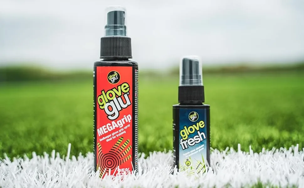 gloveglu Men's Mega and Fresh Bundle Football goalkeeping Grip Enhancer MEGAGrip and GloveFresh Pack Black One Size - product information 6