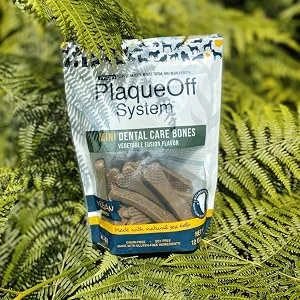 PROSE PLAqueoff mini dental bones for small dogs and dwarf dogs vegetable mix (20 pack-340 g) Mini vegetable fusion 17 g (20 pack) - ProDen PlaqueOff Mini Vegetable Dental Bones