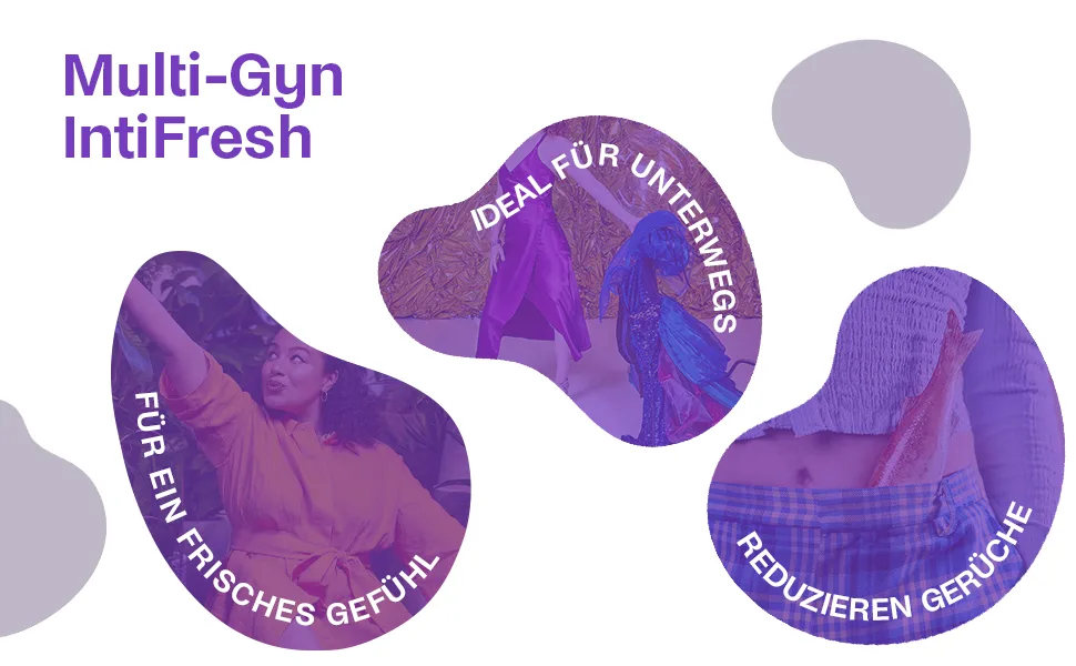 Multi-Gyn IntiFresh intimate care wipes pack of 6 (6 x 12 pieces) 12 pieces (pack of 6) - IntiFresh