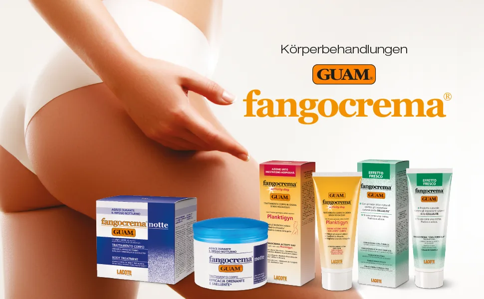 Guam fangocrema DREN Cooling effect for legs buttocks and ankles against swelling water accumulation refreshing effect made in Italy 200 ml pack - GUAM CREME FANGO