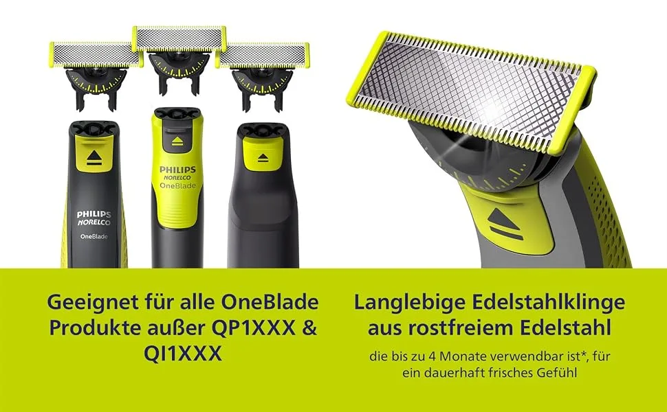 Philips Oneblade 360 Original substitute blades for all oneblade and unblade per models three-pack (model QP430/60) 3 x innovative 360 blade - product information 3