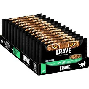 CRAVE Cat Portion Bag Multipack Sauce with Tuna 13 x 4x85g Tuna Single - product information 2