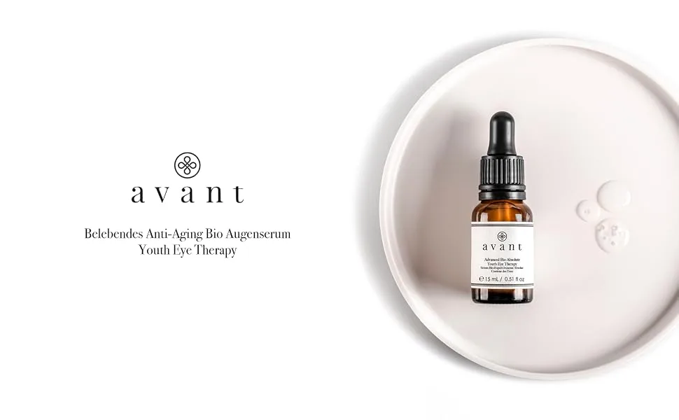Avant | Invigorating Anti-Aging Organic Eye Serum Youth Eye Therapy | 1x15ml 15 ml (1 pack) Black - av008