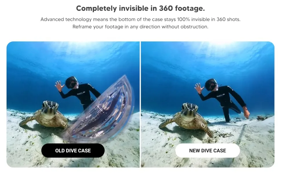 Insta360 X3 Invisible Dive Case - product information 2