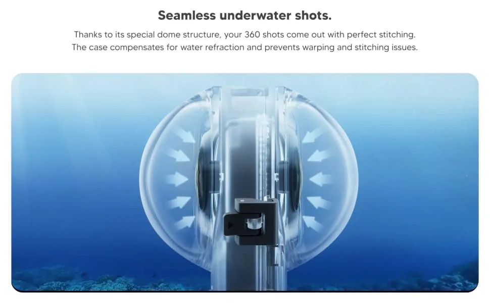 Insta360 X3 Invisible Dive Case - product information 3