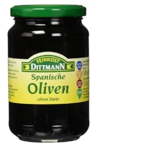 Feinkost Dittmann Blackened Olives without Stones 1 Pack (1 x 300 g) 300 g (1 Pack) - product information 2