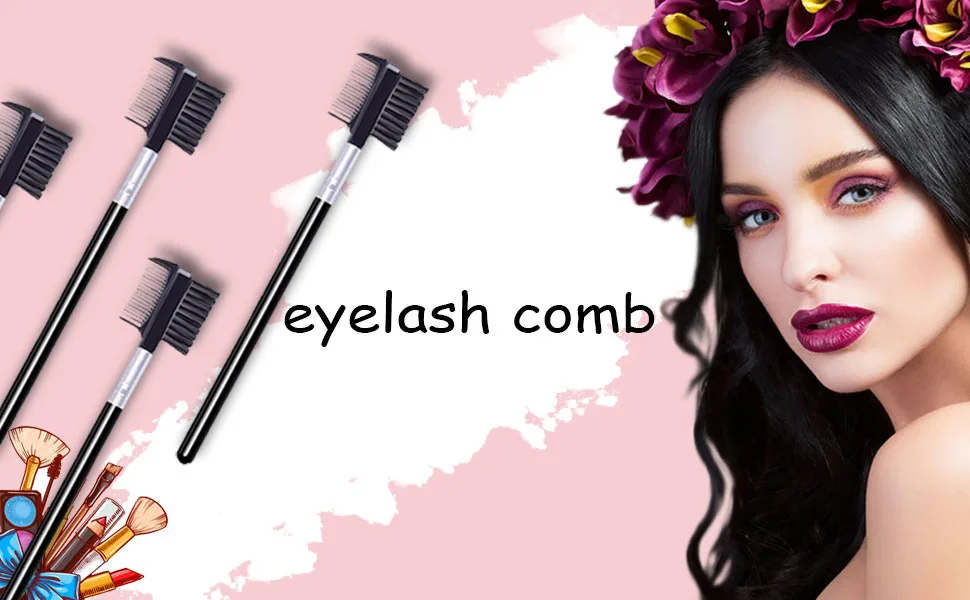 1 PCS Eyelash Comb and Eyebrow Brush Comb, Eyebrow Eyelash Brush Makeup Tool for Eyelashes extension (1 Count (Pack of 1)) - eyelash comb, beauty