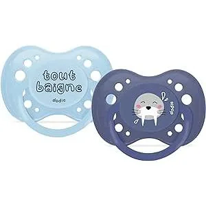 DODIE Anatomical Pacifier 18 Months BPA Free Durable Blue Boys Seal 2 Pack - product information 2