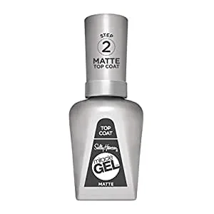 Sally Hansen Miracle Gel Top Coat Matte without artificial UV light sealing top coat matt with gel finish 14.7 ml (1 pack) - product information 2