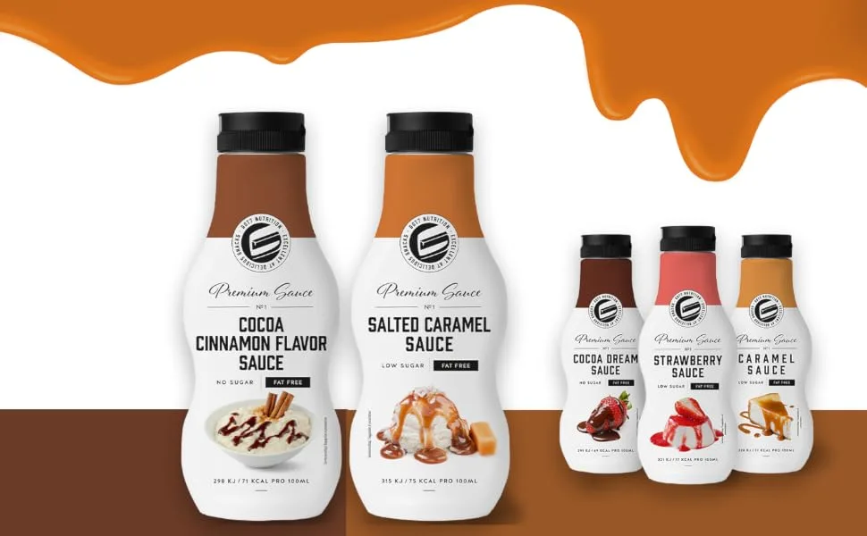Got7 Sweet Premium Sauce - Low Calorie Dessert Sauce - Perfect for Losing Weight (Cocoa Cinnamon 250ml) Cocoa-Cinnamon - Premium