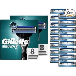 Gillette Mach3 Razor Blades for Men 16 Replacement Blades 8 pieces (2 pack) 16 blades - product information 2