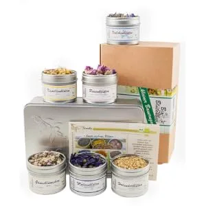 direct&friendly Organic Small Farm Garden Gift Set Flower Bar with 6 different organic flowers Farm Garden 6 pieces (1 pack) - product information 3