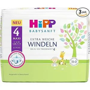HiPP Babysanft diapers Maxi 4 Carry pack of 3 (3 x 1 x 32 pieces) Maxi 4 (96 pieces) - product information 2