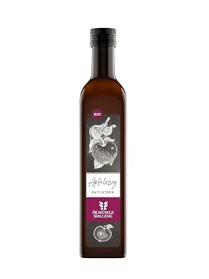  lm hle Solling Apple Cider Vinegar naturally cloudy - ORGANIC 1 pack (1 x 250 ml) - Bio Apfelessig 500 ml naturtrüb und ungefiltert