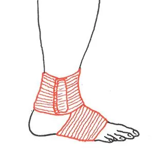 Hydas 1503 - Ankle support bandage medical device 1 pair 2 pieces (1 pack) - product information 5