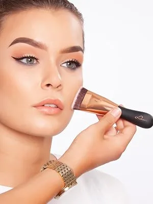 Luvia Eye Make-Up Eyeshadow Brush - Vegan Signature VS313 Soft Shader Brush Black/Rose Gold - kontur pinsel