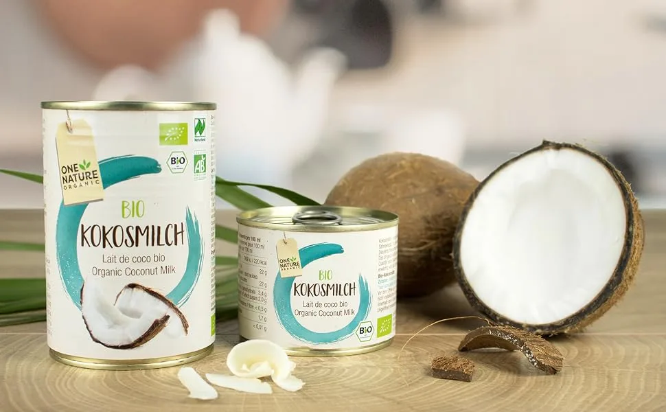 ONE NATURE organic ORGANIC coconut milk pack of 6 (6 x 400 g) 400 g (pack of 6) - Kokosmilch