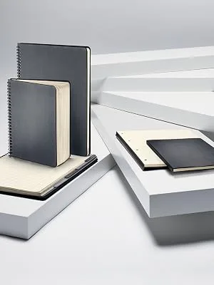 Sigel CO821/3 Premium Spiralblock A4 lined black 80 sheets 3 packs very stable hardcover cover from sustainable paper Conceptum without tabs lined 3 pieces - Conceptum Notizblock