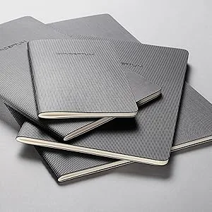Sigel CO821/3 Premium Spiralblock A4 lined black 80 sheets 3 packs very stable hardcover cover from sustainable paper Conceptum without tabs lined 3 pieces - Spiralblock,notizheft,moleskine notizbuch,spiralheft,block mit spiralbindung,notizblock,notizheft