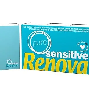 Renova tissues Sensitive Pure - 6 packs of white tissues 1 piece (pack of 6) - Pure Sensitive Taschentücher