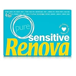 Renova tissues Sensitive Pure - 6 packs of white tissues 1 piece (pack of 6) - Pure Sensitive Taschentücher