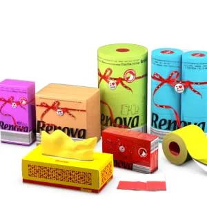 RENOVA ORANGE FIZZ Pocket Tissues 6 Packs 1 piece (pack of 6) - Red Label-Reihe