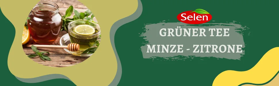 Selenium Green Tea Mint-Lemon 20 Tea Bags Peppermint 20 Pieces (1 Pack) - minze zitrone
