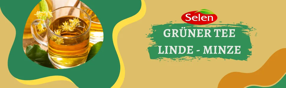 Selenium Green Tea Linden-Mint 20 Tea Bags Herbal Blends 20 Pieces (1 Pack) - linde minze