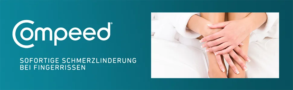Compeed finger crack plaster - finger plaster with hydrocolloid against torn fingertips and cracks of the cuticle 10 pieces (1 -pack) 1x 10 pieces - Header