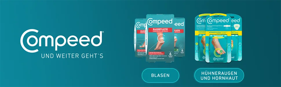 Compeed Blister Plaster Medium - Hydrocolloid plasters against blisters on the heels pack of 6 6 Medium - Footer