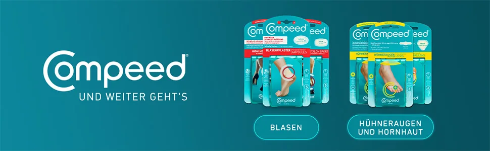 Compeed Chicken Paving Medium-Hydrocolloid pavement against chicken eyes on the feet 10 pieces (1-pack) |Packaging may differ 10 pieces (1 -pack) medium - Footer