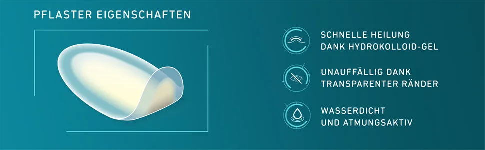Compeed Blister Plaster Medium Hydrocolloid plasters against blisters on the heels pack of 5 5 pack oyster 5 - Pflaster Eigenschaften