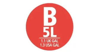 Brabantia garbage bag Perfectfit Donation pack (code B / 5L) Extra strong garbage bags with a train tape (40 garbage bags) White - Code B 40 pieces (1 Pack) - Brabantia bin liner code B, size B 5L