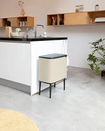 Brabantia garbage bag Perfectfit Donation pack (code B / 5L) Extra strong garbage bags with a train tape (40 garbage bags) White - Code B 40 pieces (1 Pack) - Brabantia bo bin in kitchen recycling