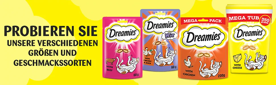 Dreamies Mix cat snacks with salmon & cheese crispy on the outside & creamy on the inside 6 x 60g salmon & cheese 360 g (1 pack) - dreamies