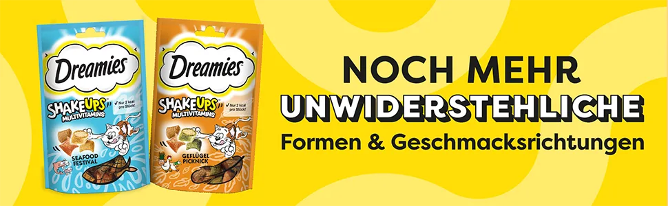 Dreamies Shake Ups Multivitmins Picnic Picnic Katzenleckerlis in a portion bag - 55g (6 bags) poultry picnic 330 g (1 Pack) - dreamies