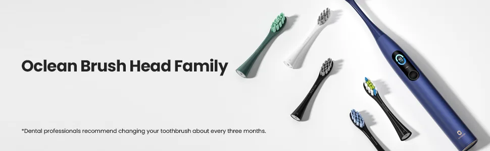 OCLEAN replacement toothbrush heads 2 packs white compatible with all the electric toothbrushes from OCLEAN (gum care) white 2-pack - Oclean Ersatzbürstenköpfe