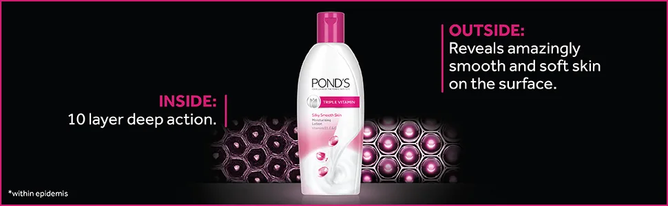 Pond's Triple Vitamin Feuchtigkeitsspendende K rperlotion 300 ml 350 ml (1Pack) - product information 3