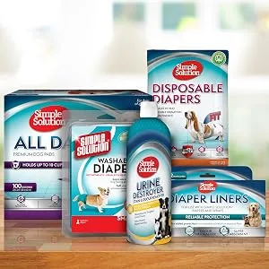 Simple solution simple solution disposable dog diapers for bitches |Super absorbent spout -safe fit |Nativity Endicator 24 Pack S (2 Series Pack) - Familie